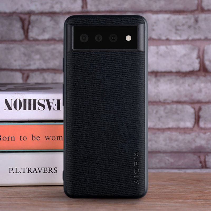 Case for Google Pixel 7 6 Pro 6A Coque Luxury Textile Leather Skin Soft TPU Hard Phone Cover For Google Pixel 7 6 Case