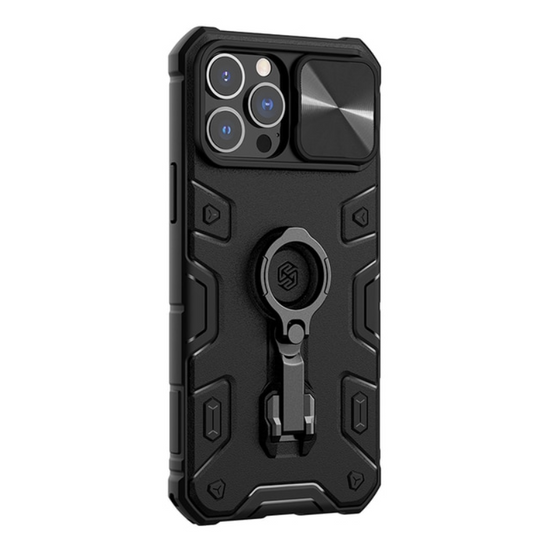 For iPhone 13 Pro Max Case For iPhone 14 Pro Max NILLKIN CamShield Armor Pro Magnetic Case Slide Camera Case With Ring Kickstand