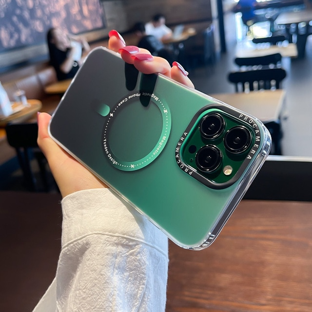 Luxury Gradient Frosted Magnetic Wireless Charging Case