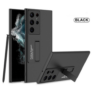 With S Pen Slot Stand Cover For Samsung Galaxy S22 Ultra S22 Plus 5G Case Luxury Ultra-thin Shockproof S21 Ultra Plus Cover Case
