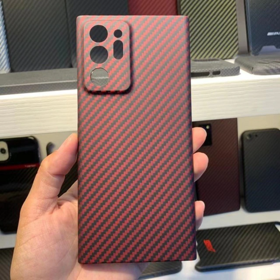 YTF-carbon Real Carbon Fiber Case For Samsung Galaxy NOTE 20 Ultra Case Fine Hole Camera Anti-fall Cover Galaxy NOET 20 shell