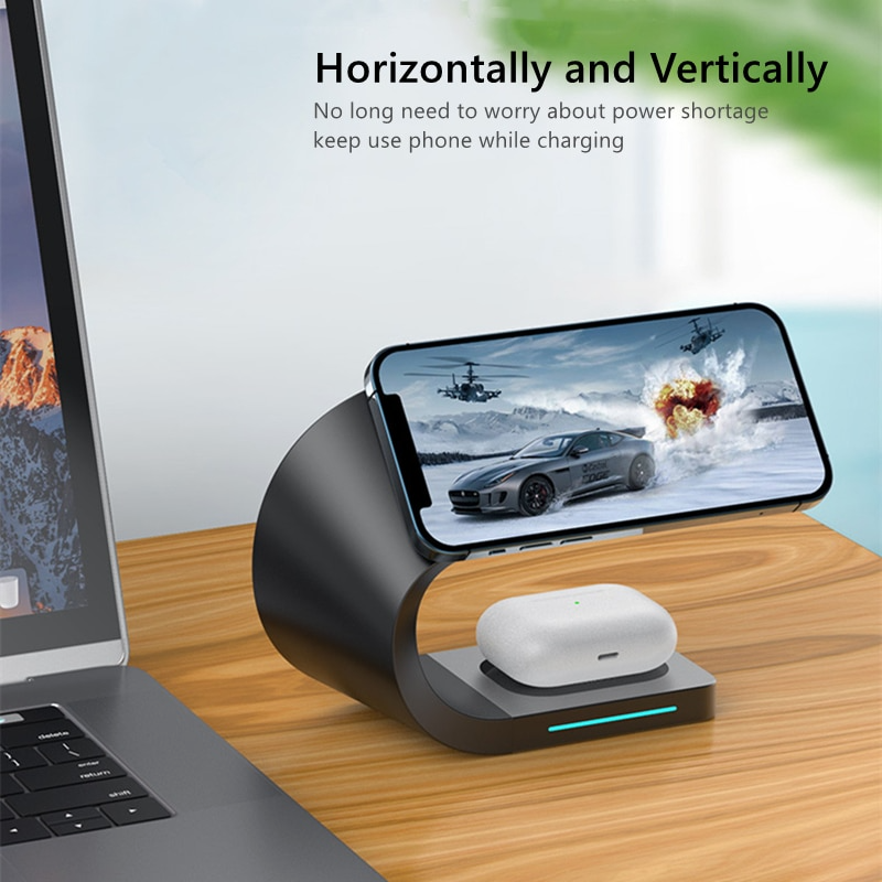 15W Fast Magnetic Wireless Charging Holder For iPhone 14 14Pro For iPhone 13 13Pro 12Pro Max 4 in 1 For Airpods Pro iWatch