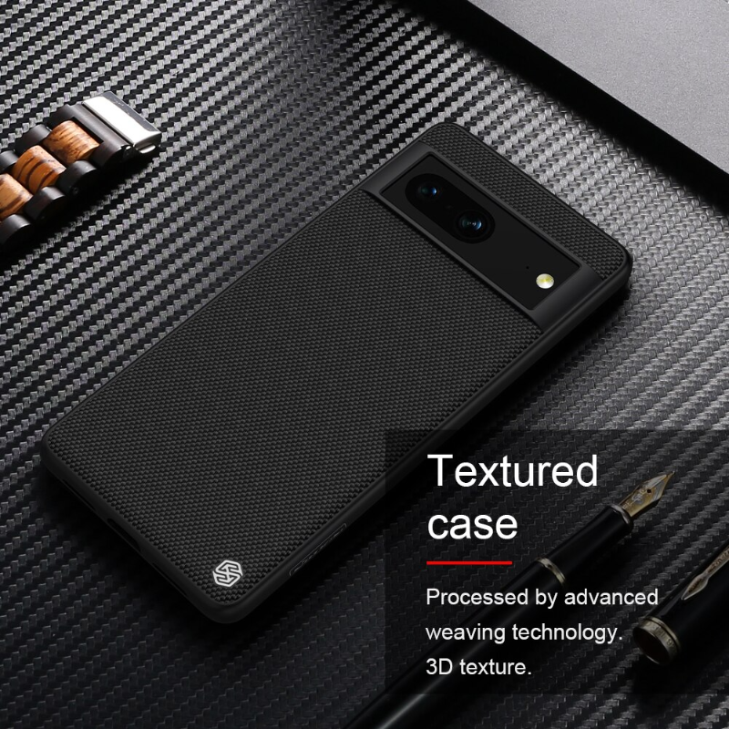 For Google Pixle 7 Pro Case Nillkin Textured Nylon Fiber Soft TPU Hard PC Panel Non-slip Back Cover for Google Pixel7 Shell
