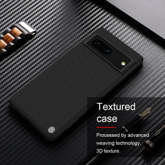 For Google Pixle 7 Pro Case Nillkin Textured Nylon Fiber Soft TPU Hard PC Panel Non-slip Back Cover for Google Pixel7 Shell