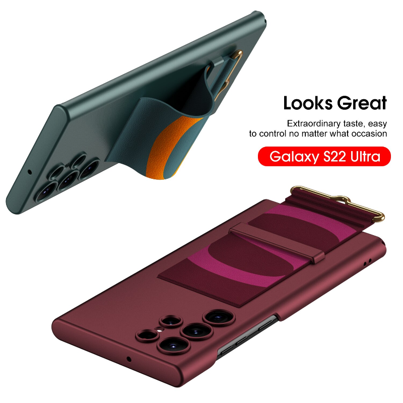 For Samsung Galaxy S22 Ultra Case Wrist Strap Holder Case For Samsung S22 Plus Ultra Thin Shockproof Soft Back Cover Accessories