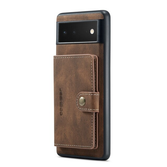 2 in 1 Detachable Leather Cover For Google Pixel 6 Pro Phone Case Wallet Card Holder Stand Magnetic Purse Wireless Charging