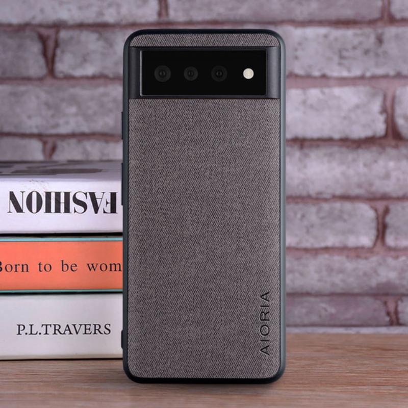 Case for Google Pixel 7 6 Pro 6A Coque Luxury Textile Leather Skin Soft TPU Hard Phone Cover For Google Pixel 7 6 Case
