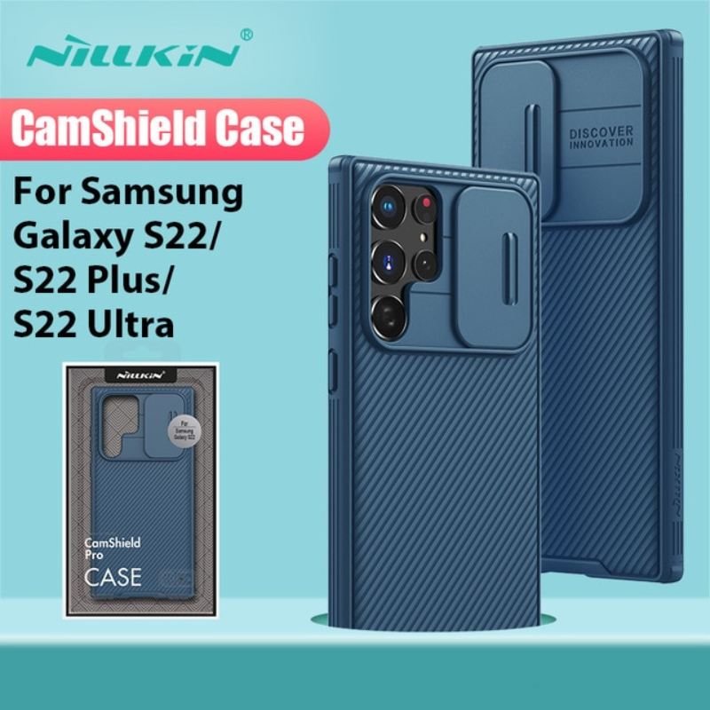 Nillkin Samsung Galaxy S22 Ultra Case, CamShield S22 Ultra Phone Case with Slide Camera Cover Protector Hard PC & TPU Slim Protective Case for Samsung Galaxy S22 Ultra 5G 6.8''
