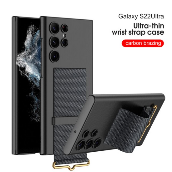 For Samsung Galaxy S22 Ultra Case Wrist Strap Holder Case For Samsung S22 Plus Ultra Thin Shockproof Soft Back Cover Accessories