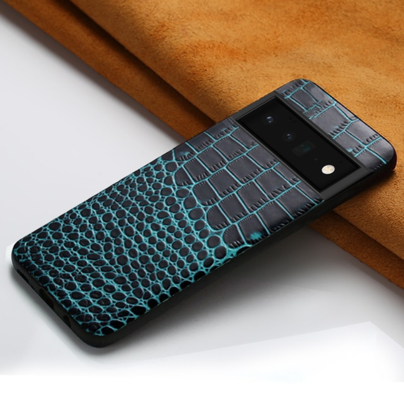 Phone Case for Google Pixel 7 6 Pro 6A 6 Luxury Genuine Cowhide Leather 360 Full Protective Back Cover LANGSIDI