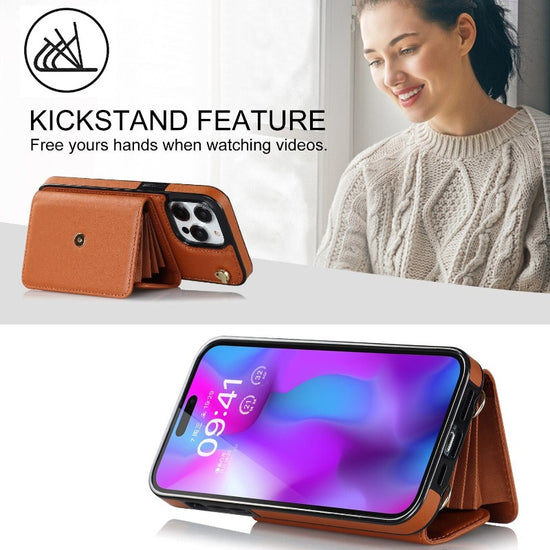 Crossbody Wallet Leather Phone Case for iPhone 13 14 11 Pro Max 13 12 Mini 14 Plus Multifunctio Wrist Strap Lanyard Cover