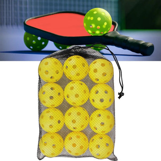 12Pcs 26 Holes 72mm Pickleball Balls Set