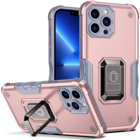 Luxury Armor With Ring Car Holder Cover For iPhone 14 13 12 Pro Max 12 Mini Case Camera Protection Shockproof Phone Case Coque Fundas For iPhone 14 13 12