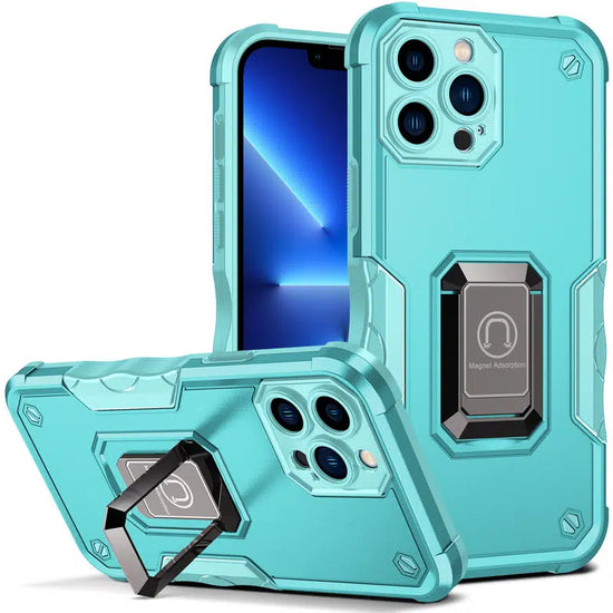 Luxury Armor With Ring Car Holder Cover For iPhone 14 13 12 Pro Max 12 Mini Case Camera Protection Shockproof Phone Case Coque Fundas For iPhone 14 13 12