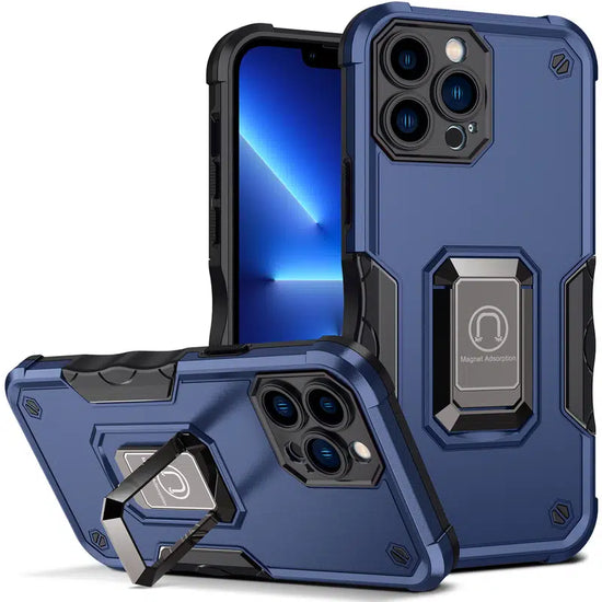 Luxury Armor With Ring Car Holder Cover For iPhone 14 13 12 Pro Max 12 Mini Case Camera Protection Shockproof Phone Case Coque Fundas For iPhone 14 13 12