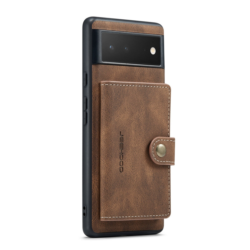 2 in 1 Detachable Leather Cover For Google Pixel 6 Pro Phone Case Wallet Card Holder Stand Magnetic Purse Wireless Charging