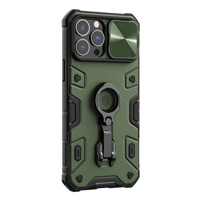 For iPhone 13 Pro Max Case For iPhone 14 Pro Max NILLKIN CamShield Armor Pro Magnetic Case Slide Camera Case With Ring Kickstand