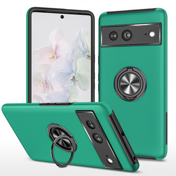 Luxury TPU + Hard PC With Stand Ring Magnet Shockproof Armor Protect Back Cover Case for Google Pixel 7 Pro