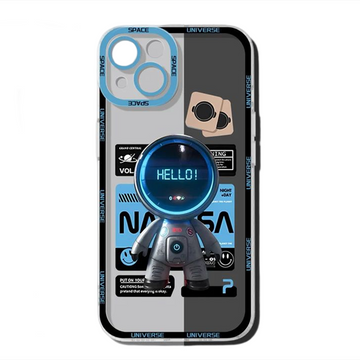Luxury 3D Luxury Astronaut Silicone Phone Case For iPhone