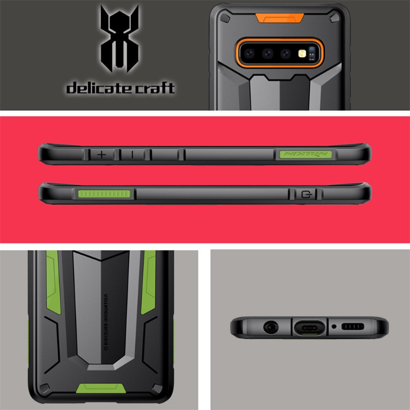For Samsung Galaxy S10 Hybrid Nillkin Defender Case Ⅱ Layers Phone Protective Cover Back Shell