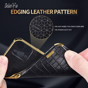 For iPhone14 Case Zroteve Crocodile Pattern PU Leather Cover For Apple iPhone 14 13 11 12 Pro Max mini 14Plus Slim 3D Plating Cases
