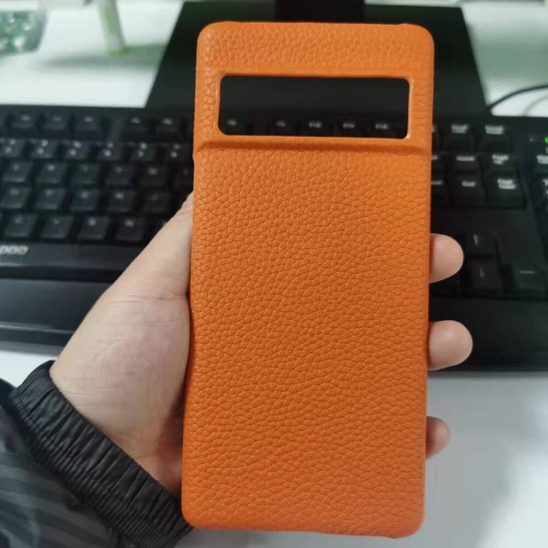 LANGSIDI Cowhide Genuine Leather Case for Google Pixel 7 6 PRO 6A Luxury Fashion Back Cover for Google Pixel 7 pro 6A