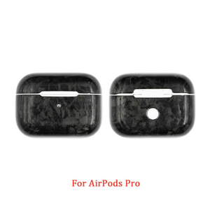 Carbon Fiber Earphone Case Cover For Apple AirPods Pro & 3 Case Real Carbon Fiber LED Wireless Earphone Charging Box Hard Case