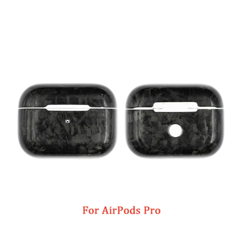 Carbon Fiber Earphone Case Cover For Apple AirPods Pro & 3 Case Real Carbon Fiber LED Wireless Earphone Charging Box Hard Case