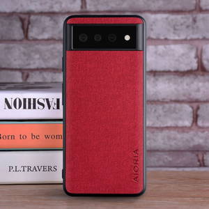 Case for Google Pixel 7 6 Pro 6A Coque Luxury Textile Leather Skin Soft TPU Hard Phone Cover For Google Pixel 7 6 Case