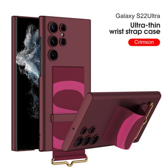 For Samsung Galaxy S22 Ultra Case Wrist Strap Holder Case For Samsung S22 Plus Ultra Thin Shockproof Soft Back Cover Accessories