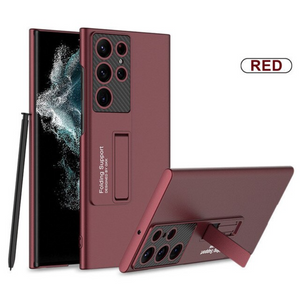 With S Pen Slot Stand Cover For Samsung Galaxy S22 Ultra S22 Plus 5G Case Luxury Ultra-thin Shockproof S21 Ultra Plus Cover Case
