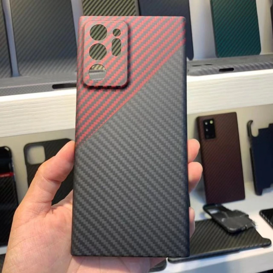 YTF-carbon Real Carbon Fiber Case For Samsung Galaxy NOTE 20 Ultra Case Fine Hole Camera Anti-fall Cover Galaxy NOET 20 shell