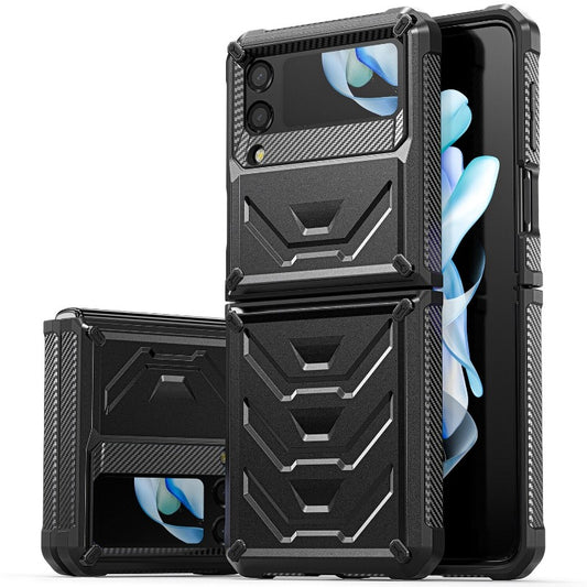 Rugged Phone Case for Samsung Galaxy Z Flip 4 3 Shockproof and Anti-Scratch Silicone Bumper Case for Galaxy Z Flip 4