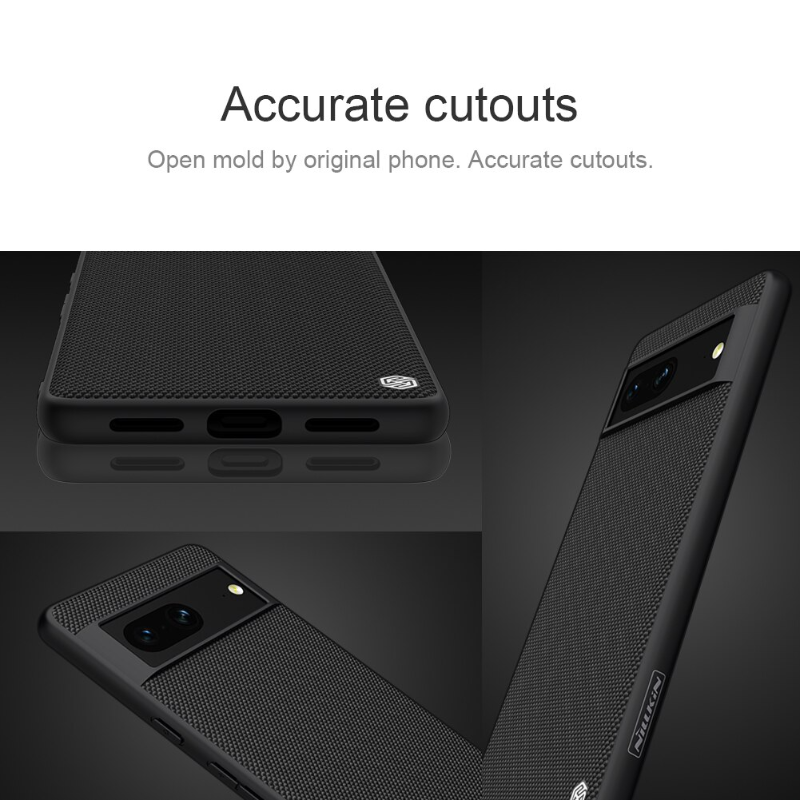 For Google Pixle 7 Pro Case Nillkin Textured Nylon Fiber Soft TPU Hard PC Panel Non-slip Back Cover for Google Pixel7 Shell