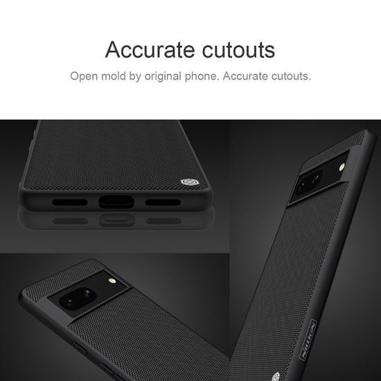 For Google Pixle 7 Pro Case Nillkin Textured Nylon Fiber Soft TPU Hard PC Panel Non-slip Back Cover for Google Pixel7 Shell