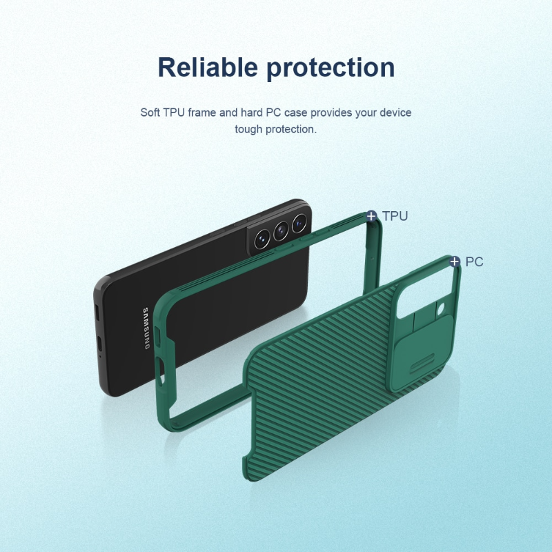 Nillkin Samsung Galaxy S22 Ultra Case, CamShield S22 Ultra Phone Case with Slide Camera Cover Protector Hard PC & TPU Slim Protective Case for Samsung Galaxy S22 Ultra 5G 6.8''