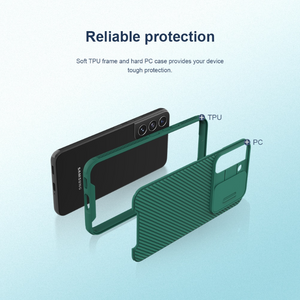 Nillkin Samsung Galaxy S22 Ultra Case, CamShield S22 Ultra Phone Case with Slide Camera Cover Protector Hard PC & TPU Slim Protective Case for Samsung Galaxy S22 Ultra 5G 6.8''