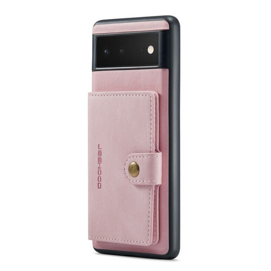2 in 1 Detachable Leather Cover For Google Pixel 6 Pro Phone Case Wallet Card Holder Stand Magnetic Purse Wireless Charging