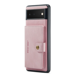 2 in 1 Detachable Leather Cover For Google Pixel 6 Pro Phone Case Wallet Card Holder Stand Magnetic Purse Wireless Charging