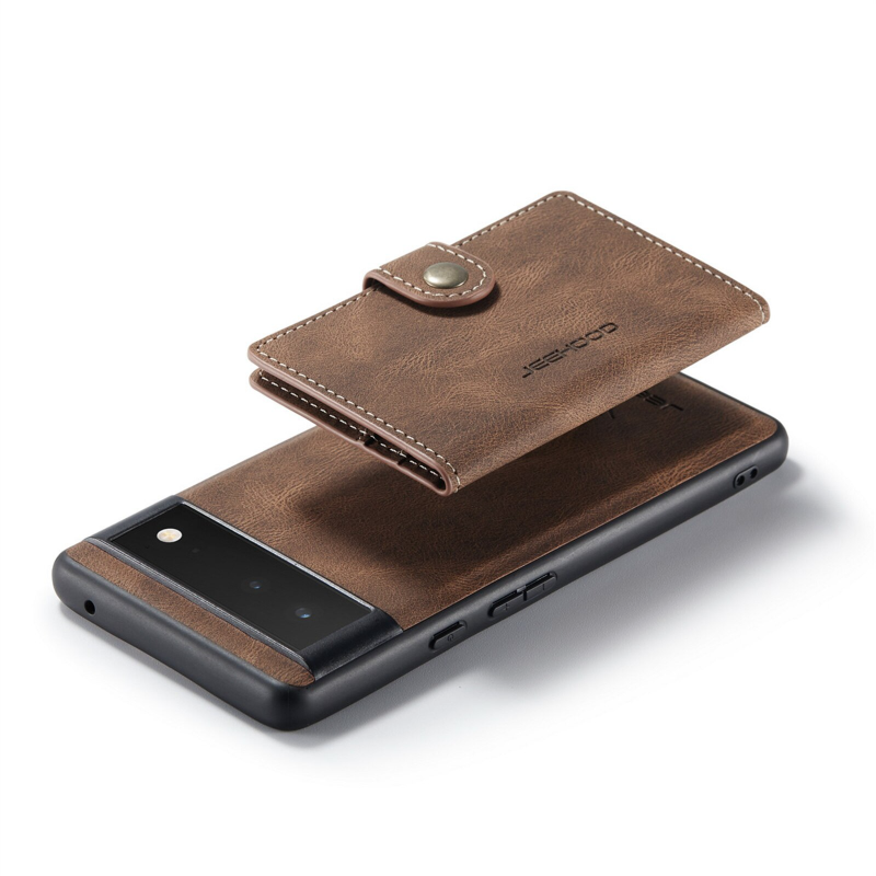 2 in 1 Detachable Leather Cover For Google Pixel 6 Pro Phone Case Wallet Card Holder Stand Magnetic Purse Wireless Charging