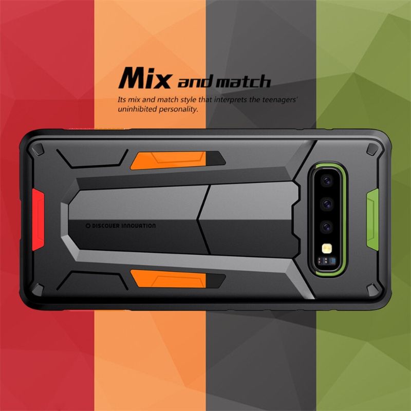 For Samsung Galaxy S10 Hybrid Nillkin Defender Case Ⅱ Layers Phone Protective Cover Back Shell