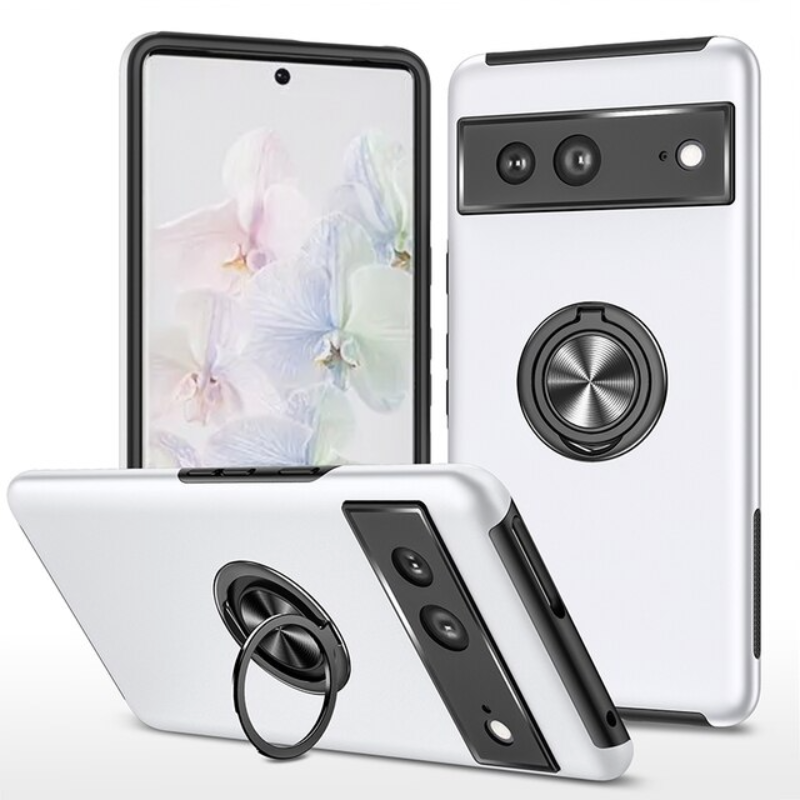 Luxury TPU + Hard PC With Stand Ring Magnet Shockproof Armor Protect Back Cover Case for Google Pixel 7 Pro