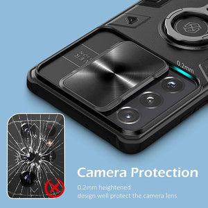 Galaxy S22 Ultra Case, Galaxy S21 Ultra CaseNillkin Camshield Armor for Samsung Galaxy S22 Samsung Galaxy S21 Ultra case with Camera Protection Cover with Kickstand Ring Holder - S22 Ultra Rugged Matte Military Grade Case 6.8’’