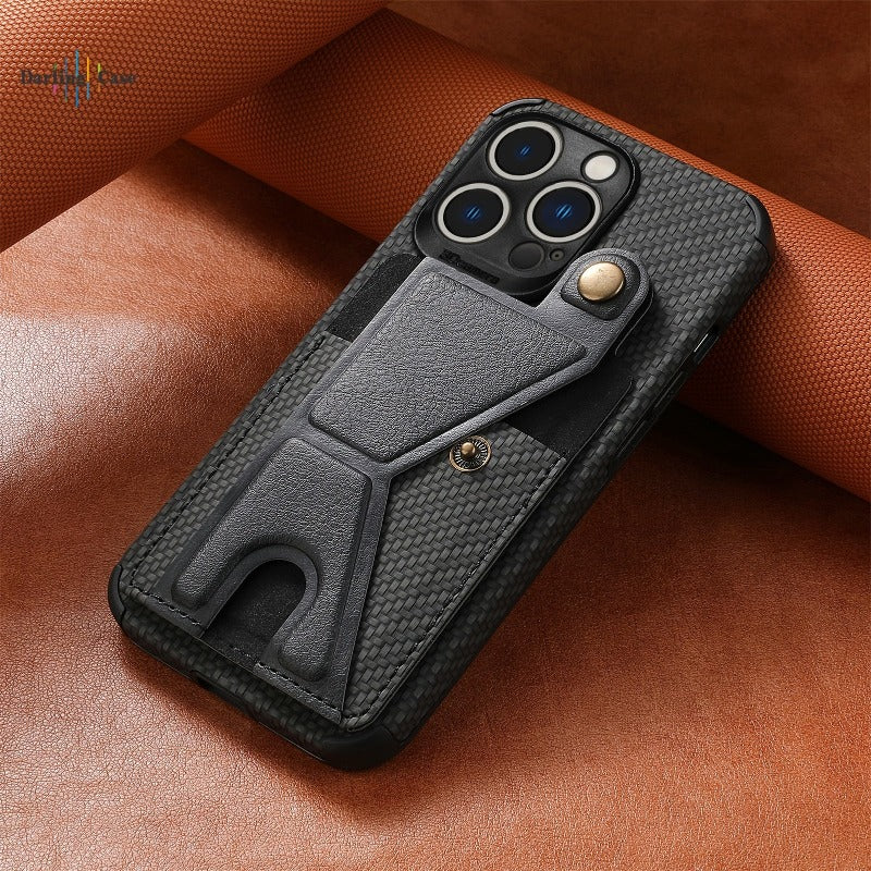 Luxury Card Holder Wallet Leather Case for iPhone 11 12 13 14 Pro Max Card Holder Magnetic Cover Leather Wallet Card Holder case