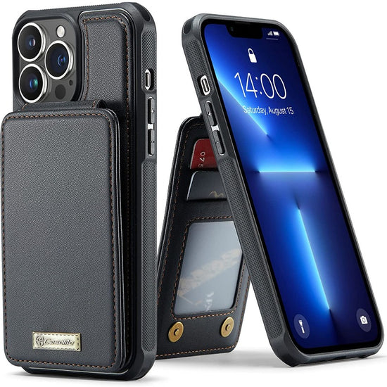 Strapurs iPhone 14 13 12 Pro Max Case with Card Holder, iPhone 14 13 12 Pro Case Wallet RFID Blocking, Shockproof Slim PU Leather Magnetic Vertical Flip Wallet Case 14 13 12 with Stand for Women Men