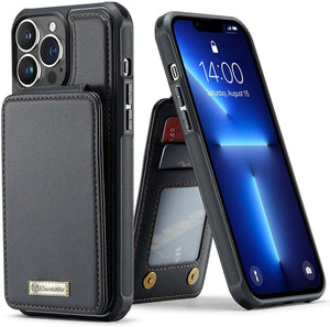 Strapurs iPhone 14 13 12 Pro Max Case with Card Holder, iPhone 14 13 12 Pro Case Wallet RFID Blocking, Shockproof Slim PU Leather Magnetic Vertical Flip Wallet Case 14 13 12 with Stand for Women Men