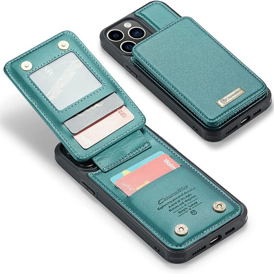 Strapurs iPhone 14 13 12 Pro Max Case with Card Holder, iPhone 14 13 12 Pro Case Wallet RFID Blocking, Shockproof Slim PU Leather Magnetic Vertical Flip Wallet Case 14 13 12 with Stand for Women Men