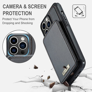 Strapurs iPhone 14 13 12 Pro Max Case with Card Holder, iPhone 14 13 12 Pro Case Wallet RFID Blocking, Shockproof Slim PU Leather Magnetic Vertical Flip Wallet Case 14 13 12 with Stand for Women Men