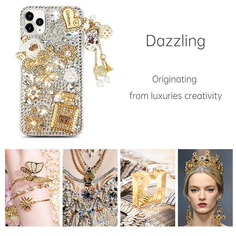 Bling Diamond Rhinestone Flower Phone Case For IPhone