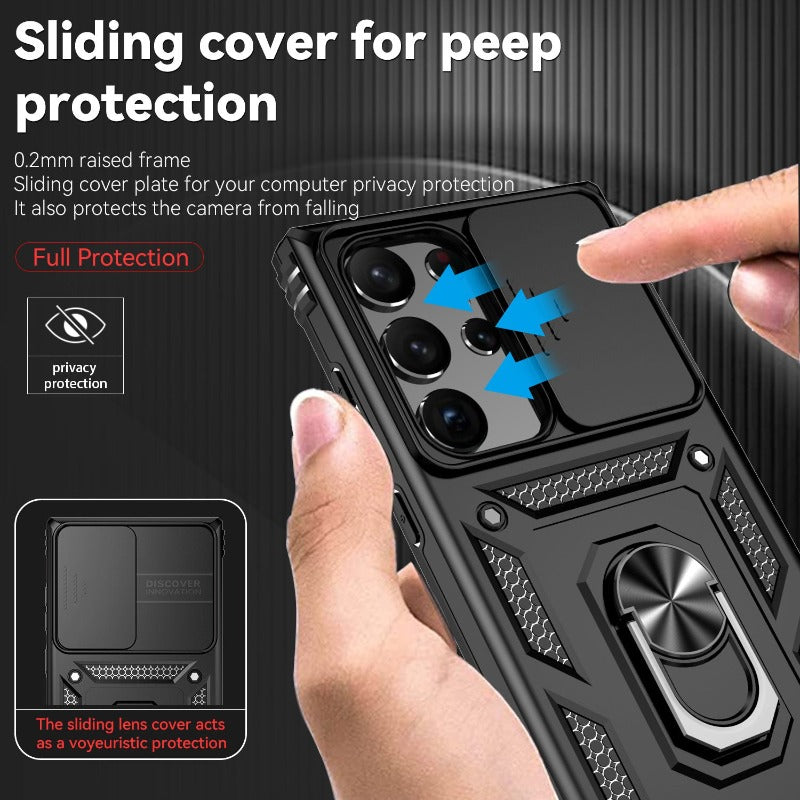 Military Grade Heavy Duty Protective Phone Case With Magnetic Holder For Samsung S23/S23 Plus/S23 Ultra
